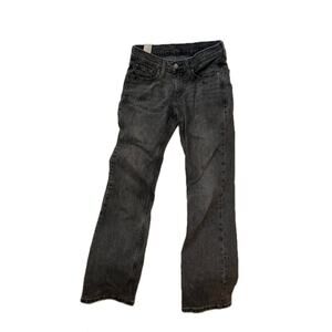 Levi's 514 Black Jeans Straight Fit Mens 27x30